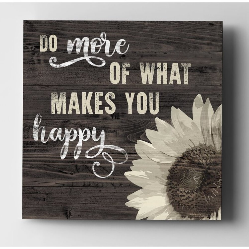 What Makes You Happy - Textual Art